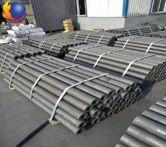 Diametro 200mm, 250mm, 300mm, 350mm, 400mm, 500mm, 550mm, 600mm, 700mm elettrodo in grafite RP HP UHP per Eaf